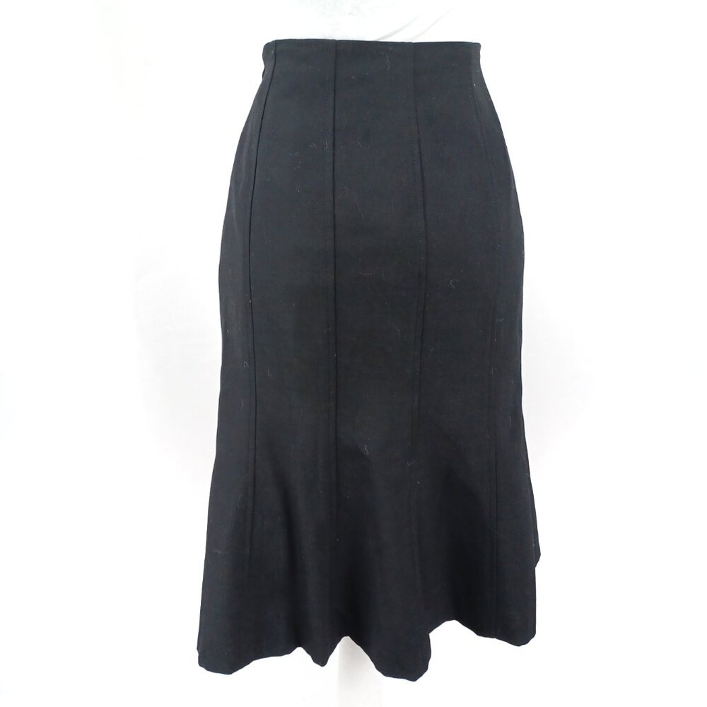 ANN TAYLOR Fine Wool Gore Panel Trumpet Flare Skirt 6 - Picture 3 of 4